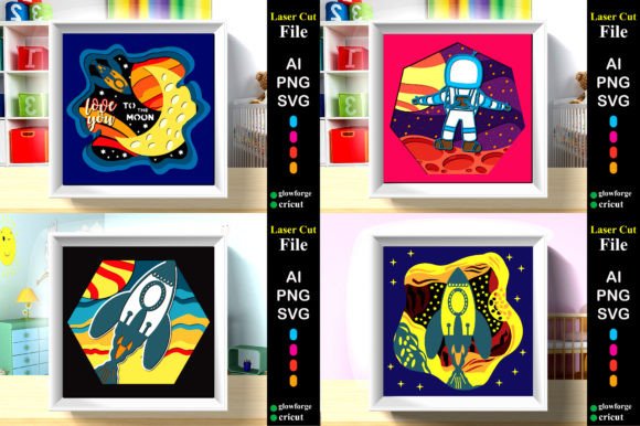3D Astronaut Shadow Box Bundle – Creative Uses for Digital Designers and Hobbyists