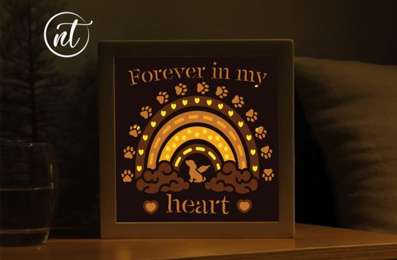 3D Dog Memorial Day Rainbow Shadow Box: A Heartfelt Keepsake with Creative Depth