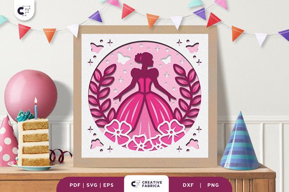 3D Shadow Box Mis Quince SVG – A Timeless Keepsake for a 15th Birthday Celebration