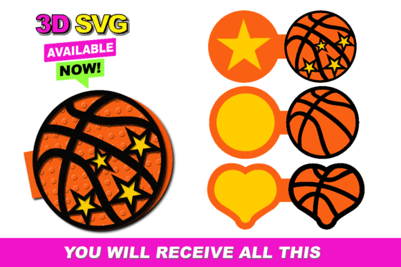 Basketball Card 3D SVG – Creative Possibilities for Crafters and Designers
