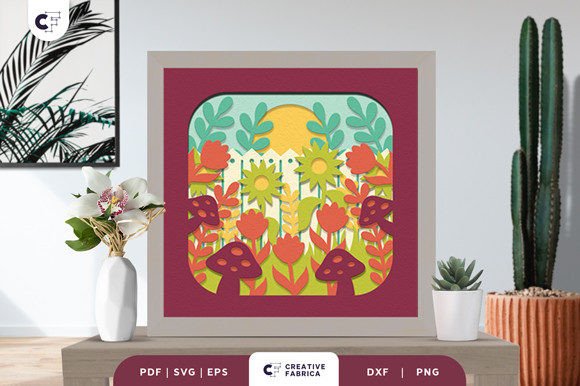 Blooming Garden 3D Paper Cut SVG – A Creative Springtime Statement