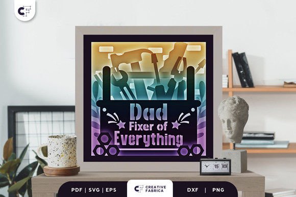 Celebrate the Handy Dad with a 3D Shadow Box Design