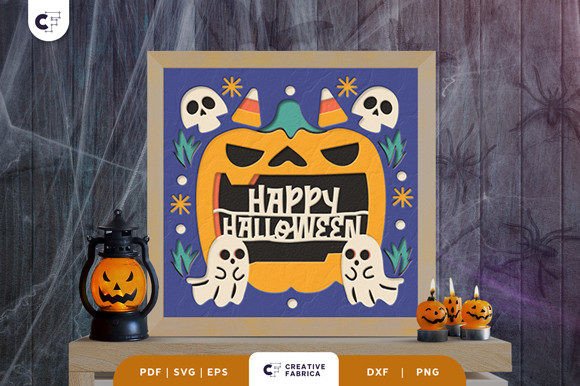 Creating a Festive Atmosphere with the Happy Halloween 3D Shadow Box Paper Cut