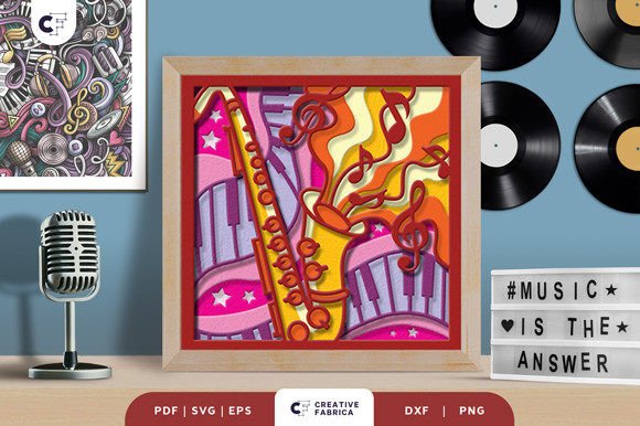 Creating a Saxophone 3D Shadow Box Paper Cut: A Detailed Guide to SVG Templates and Crafting