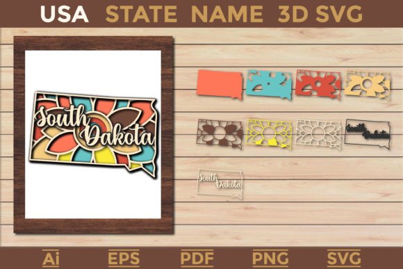 Everything You Need to Know About the South Dakota USA State 3D SVG Paper Cut Design