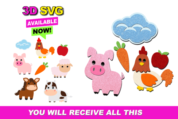 Farm Elements 3D SVG: A Creative Tool for Crafting and Design