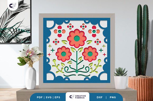 Folk Art Flowers 3D Layered Paper Cut: A Unique Way to Bring Spring into Your Home
