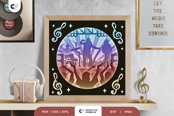 Music Concert 3D Shadow Box Paper Cut – A Modern Twist on Traditional Craft
