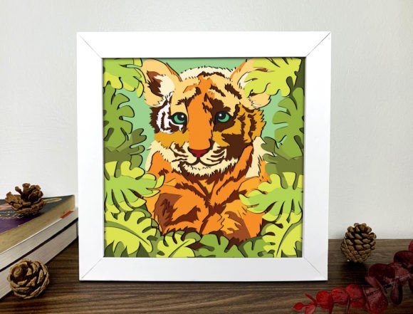 Unlocking Creativity with the Baby Tiger Shadow Box 3D SVG and Tiger SVG Digital Files